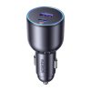 Ugreen EC701 Autós töltő, USB + USB-C, 63W (fekete)