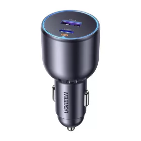 Ugreen EC701 Autós töltő, USB + USB-C, 63W (fekete)
