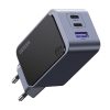 Ugreen Nexode Air 65W Feli Töltő, USB + 2x USB-C (szürke)