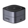 Ugreen W256 Qi Vezeték Nélküli Töltő 2in1 for iPhone, AirPods , 20W (fekete) + USB-C to USB-C kábel 1m