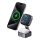 Ugreen W702 Qi 2-in-1 Vezeték Nélküli Töltő Iphone, AirPods, 15W (szürke)