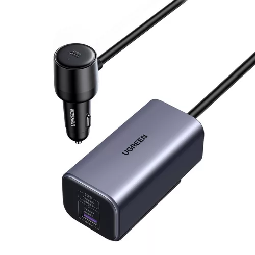 UGREEN 150W Autós Töltő, USB És 2x /USB-C Csatlakozó (53110)