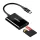 Ugreen CM265 2 az 1-ben USB-C kártyaolvasó (fekete)
