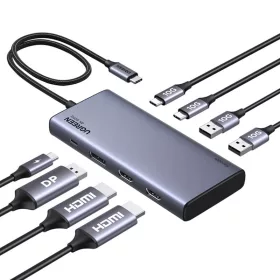   UGREEN USB-C HUB 4K 60Hz, 2x HDMI, DP, 2x USB, 2x USB-C 3.2, PD (53098)