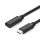 UGREEN USB-C hosszabbító Kábel 3.1, 4K, 60W, 0,5m (Fekete)
