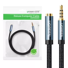   UGREEN AV118 Audió hosszabbító kábel, AUX jack 3,5 mm, 1 m (kék)