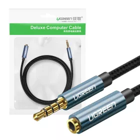   UGREEN AV118 Audió hosszabbítókábel, AUX-csatlakozó 3,5 mm, 2 m (fekete)