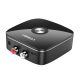 Adapter Bluetooth 5.1 vevő UGREEN 2x RCA, jack 3,5 mm, aptX HD (fekete)