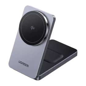   UGREEN W706 mágneses 2 az 1-ben vezeték nélküli töltő MagSafe 15W - fekete