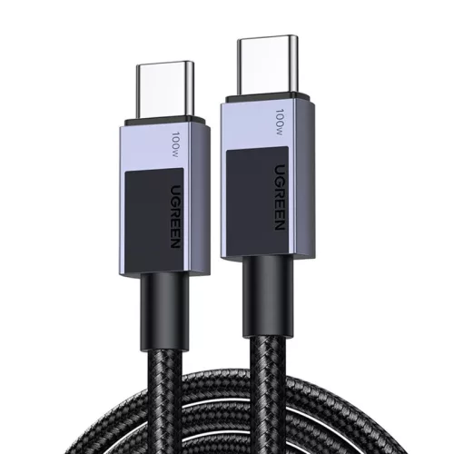 UGREEN 100W USB-C Kábel, 2m, 5A, (Fekete) (53108)