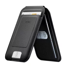   Ugreen LP836, bőr Mágneses pénztárca állvány funkcióval iPhone MagSafe,  (fekete)