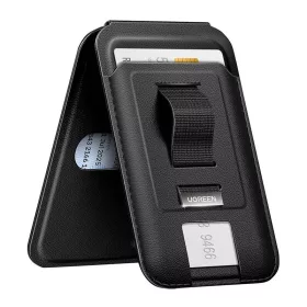   Ugreen LP836, bőr Mágneses pénztárca állvánnyal és tartó funkcióval iPhone MagSafe ( Fekete)