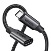 Ugreen US372 USB 3.2 hosszabbító kábel USB-C - USB-C Gen 2, 0,5 m (fekete)
