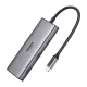 UGREEN CM498 USB-C hub/adapter 7 az 1-ben - HDMI, 2x USB, PD 100W - szürke