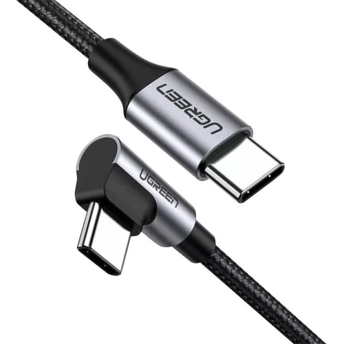 UGREEN USB-C könyök Kábel, 3A, 60W, 0.5m (50122)