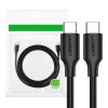 UGREEN USB-C-USB-C TöltőKábel, 60W, 1m (Fekete)