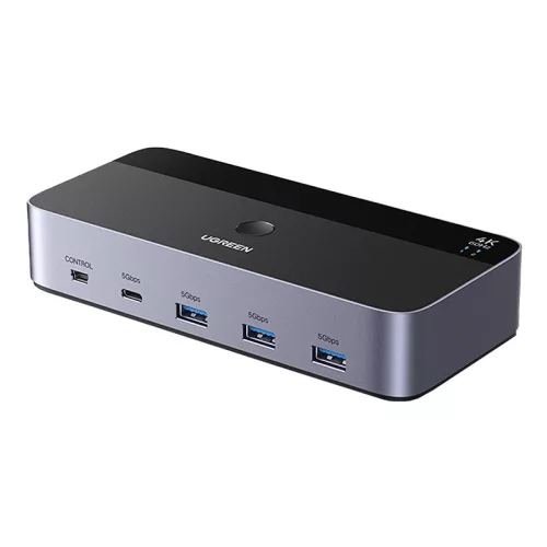 UGREEN HDMI KVM kapcsoló – 2 PC/2 monitor vezérlés