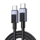 UGREEN USB-C 2.0 Kábel, 0.5m, PD 3A, (Szürke) (55764)