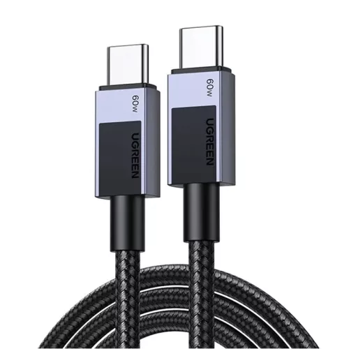 UGREEN - 1m USB-C PD 3A Gyorstöltőkábel (Szürke) (55765)