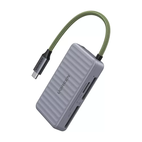 UGREEN USB-C Kártyaolvasó 2xSD 1xTF 170Mbps (Szürke) (54533)