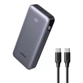   UGREEN 20000mAh 30W (Szürke) Powerbank Dual /USB-C Csatlakozó (54476)