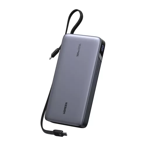 UGREEN PB552 powerbank 25000mAh 165W (beépített kábel) - szürke