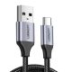 UGREEN USB - USB-C Kábel, QC3.0, 0,25 m (Fekete)