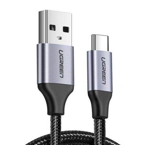 UGREEN USB-USB-C QC3.0 Kábel 0,5 m alumínium csatlakozóval (Fekete)