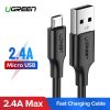 UGREEN USB-Mikro USB-Kábel QC3.0 2,4A 1m (Fekete)