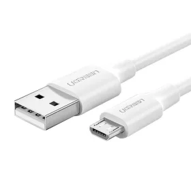UGREEN USB-Micro USB Kábel, QC3.0, 2.4A, 1.5m (Fehér)