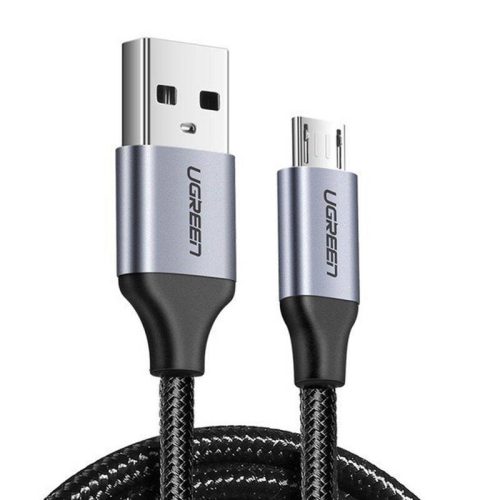 UGREEN USB-Micro USB Kábel, QC3.0, 2.4A, 2m (Fekete)