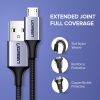 UGREEN USB-Micro USB Kábel, QC3.0, 2.4A, 2m (Fekete)