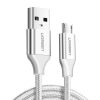 UGREEN USB-Micro USB Kábel, QC3.0, 2.4A, 2m (Fehér)
