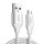 UGREEN USB-Micro USB Kábel, QC3.0, 2.4A, 2m (Fehér)