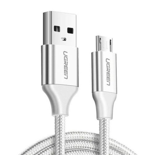 UGREEN USB-Micro USB Kábel, QC3.0, 2.4A, 2m (Fehér)