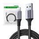 UGREEN USB Lightning Kábel, 2.4A US199, 2m (Fekete)
