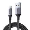 UGREEN USB Lightning Kábel, 2.4A US199, 2m (Fekete)