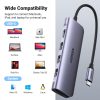 UGREEN 6-in-1 USB-C (Type-C) -3xUSB-A/ 4K HDMI/ TF,SD Kártya-olvasó HUB [CM511]
