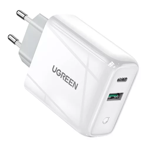 UGREEN 36W USB És USB-C Hálózati Töltő (Fehér) (60468)