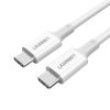 UGREEN US300 USB-C-USB-C 2.0 Kábel, 2m (Fehér)
