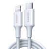 UGREEN USB-C-Lightning töltőKábel, PD 3A, 0,5 m (Fehér)