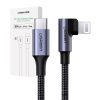 UGREEN US305 Lightning - USB-C 2.0 Kábel, 3A, 1,5m (Fekete)