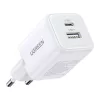 Ugreen X514 USB + USB-C fali töltő, GaN, 20W (fehér)