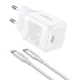 Ugreen X513 GaN USB-C fali töltő + 1 m USB-C kábel (fehér)