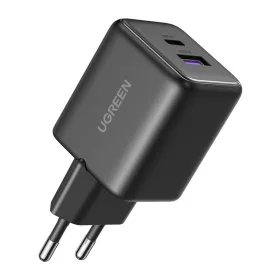 Ugreen X516 USB + USB-C fali töltő, GaN, 30W (fekete)