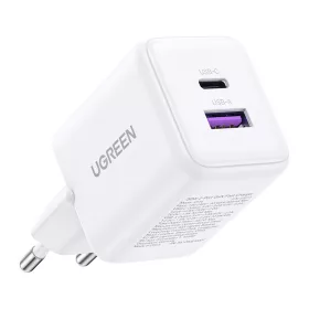 Ugreen X516 USB + USB-C fali töltő, GaN, 30W (fehér)