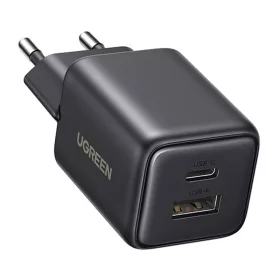 Ugreen X514 USB + USB-C fali töltő, GaN, 20W (fekete)