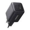 Ugreen X514 USB + USB-C fali töltő, GaN, 20W (fekete)