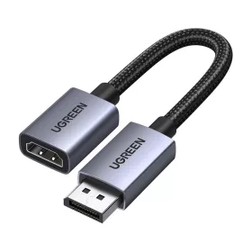 UGREEN 4K DisplayPort-HDMI Átalakító Kábel, 20cm (54532)