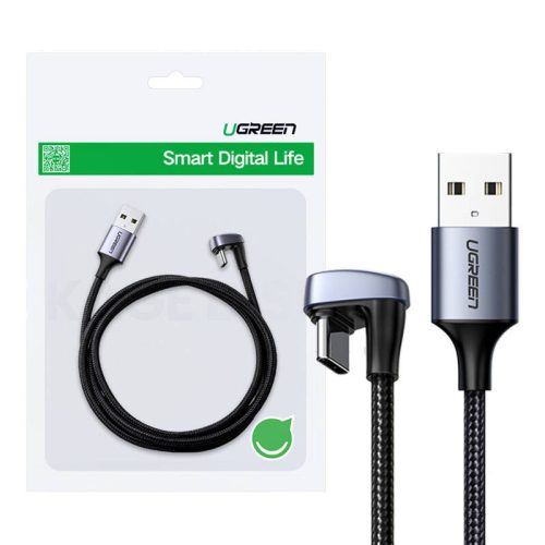 UGREEN USB 2.0 A-C Kábel, 1m (Fekete)